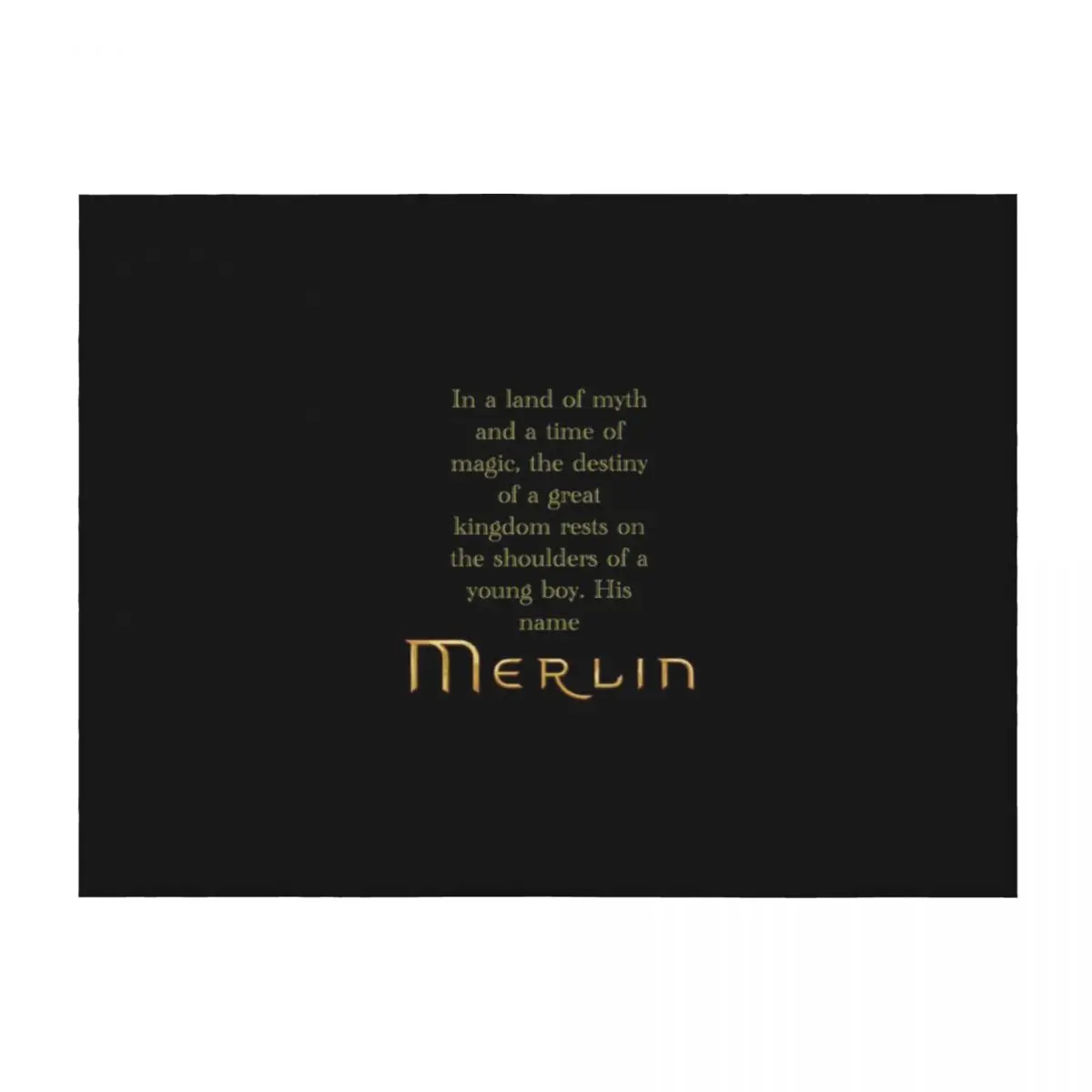 Merlin Intro Throw Blanket funny gift Sleeping Bag Sofa Throw Luxury Brand Blankets