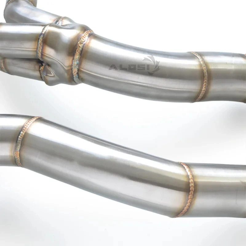 Picture 7: Suitable high-end exhaust manifold BMW5 E39 M54 3.0 1995-2002 Stainless steel performance exhaust pipe Catless downpipe