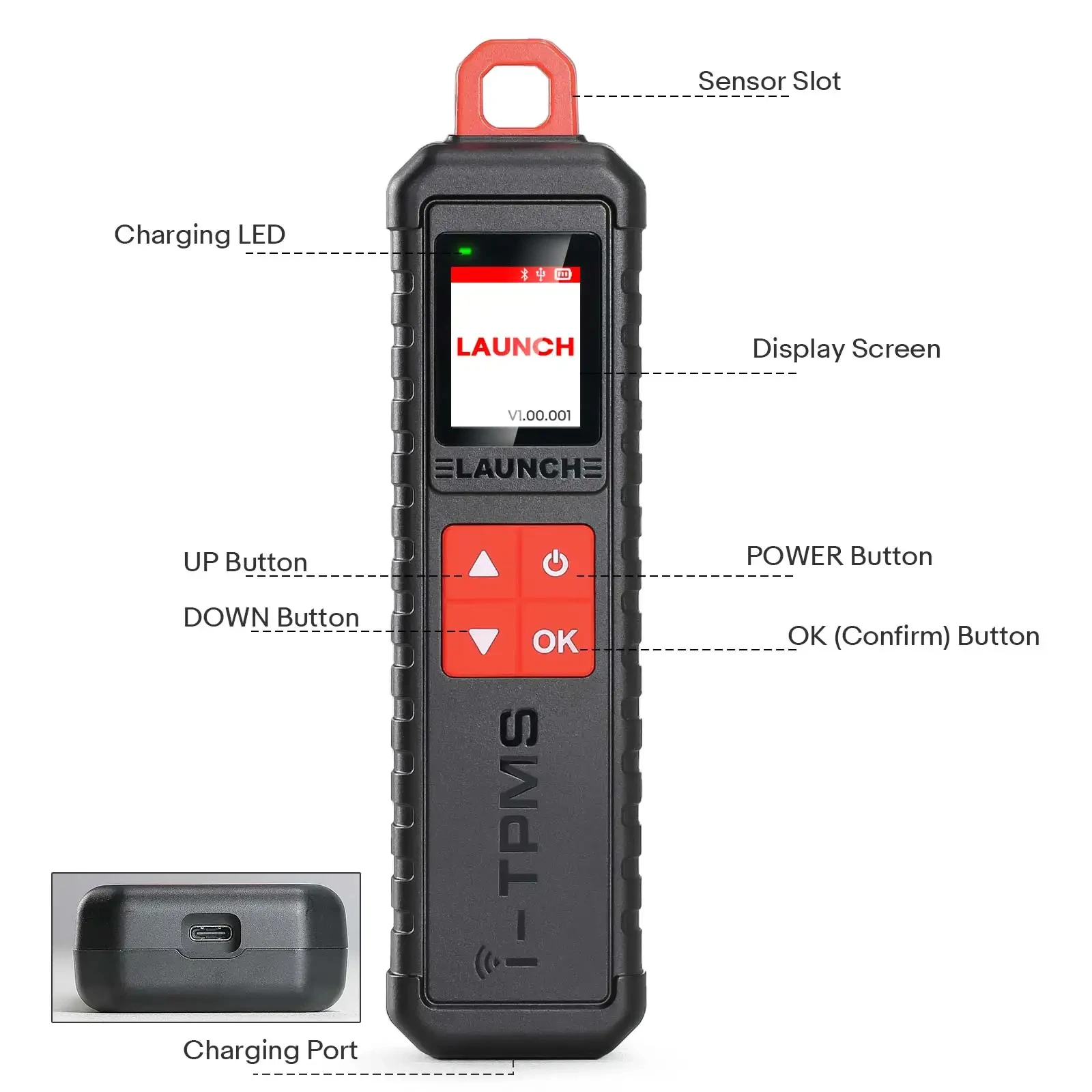 Launch i-TPMS Tire Pressure Detector Upgrad of TSGUN With RF Sensor for i-TPMS APP Launch X431 V V+ PRO3S+ Pro3 Pro5 and PAD V