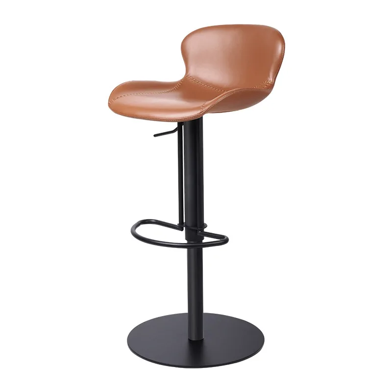 

Stainless Steel Outdoor Kitchen Adjustable Industrial Antique Counter Height Luxury Leather Chair Bar Stool