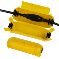 2 Pack Outdoor IP44 Waterproof Connection Box Extension Cord Cover For Holiday Decoration Lights/Outdoor Plugs/Electrical Outlet