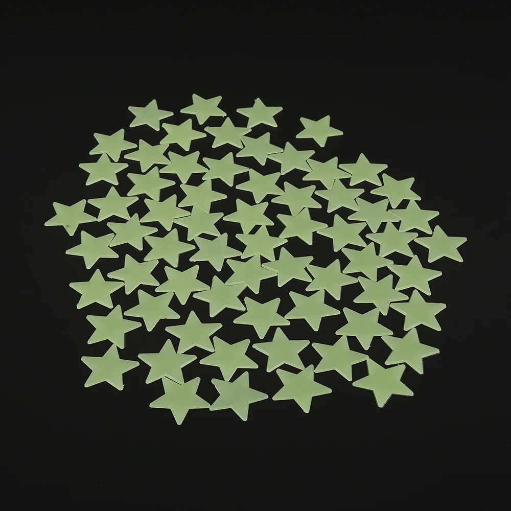 1 ~ 8PCS adesivo da parete luminoso stella luminoso fluorescente 3D bambini camera da letto soffitto casa scuro luogo stella adesivi murali