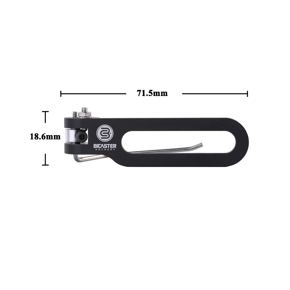 

1pc Archery Arrow Rest BICASTER Aluminum Alloy Adjustable Left/ Right Handed Archery Rest for Recurve Bow Shooting Accessories