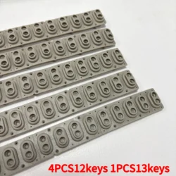 (4pcs12keys 1pcs13keys) Rubber Strip For Roland EP9 JV JX JW50 XP-50 VA7 A37 AX7 PC160 PC180 PC200 G600 E86 E96 FANTOM G8 X8