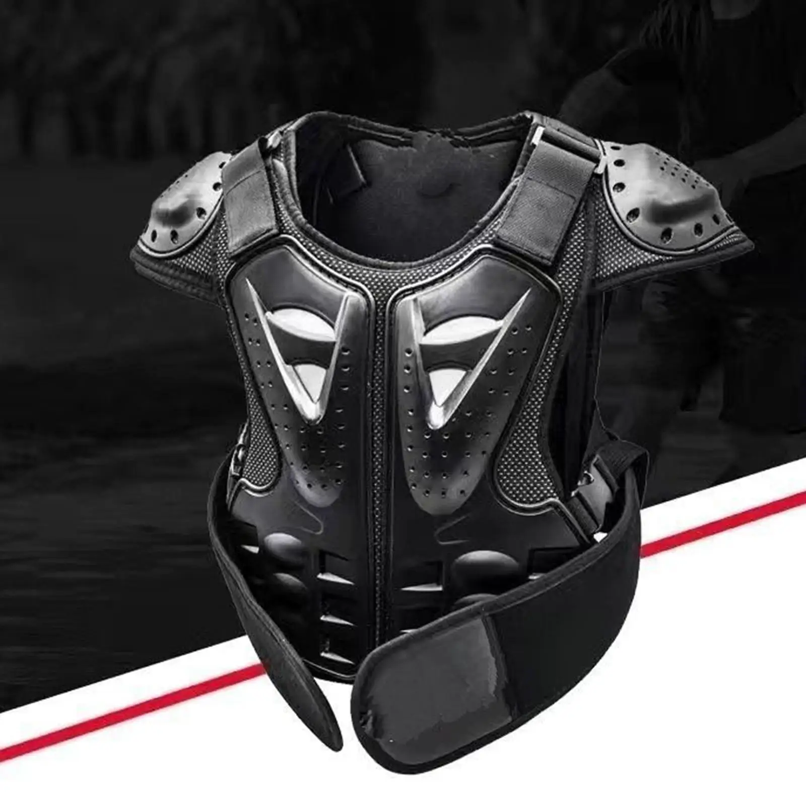 Kids Motorcycle Armor Breathable Adjustable Belt Child Body Protection Guard S