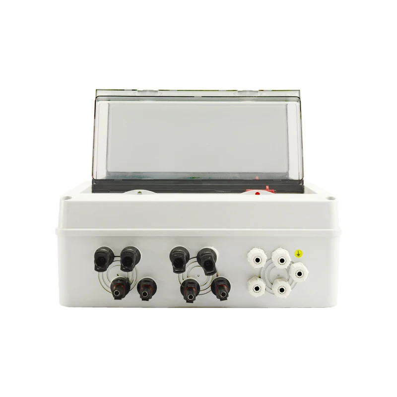 HT Waterproof Outdoor Surface Mounted 4-in-2-out 1000V IP65 Solar PV Surge Lightning Protection DC Distribution Box Combiner Box