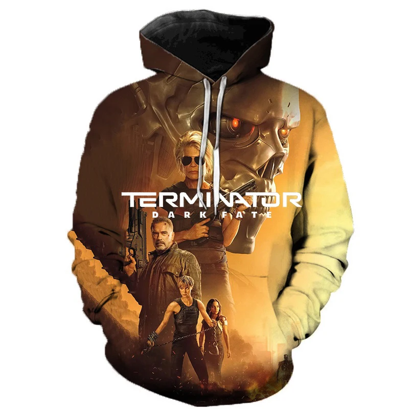 Autumn Terminator Movie 3D Print Hoodies Men Women Casual Fashion Oversized Sweatshirts Hoodie Pullovers Tracksuit Man Clothing