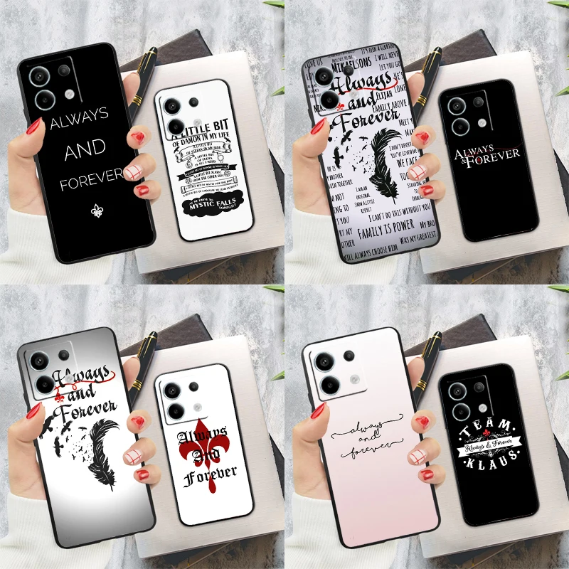 The Originals Always and Forever Case For Xiaomi Redmi Note 14 12 11 9 10 13 Pro 9S 10S 11S 12S Redmi 13C 10C 12C 14C Cover