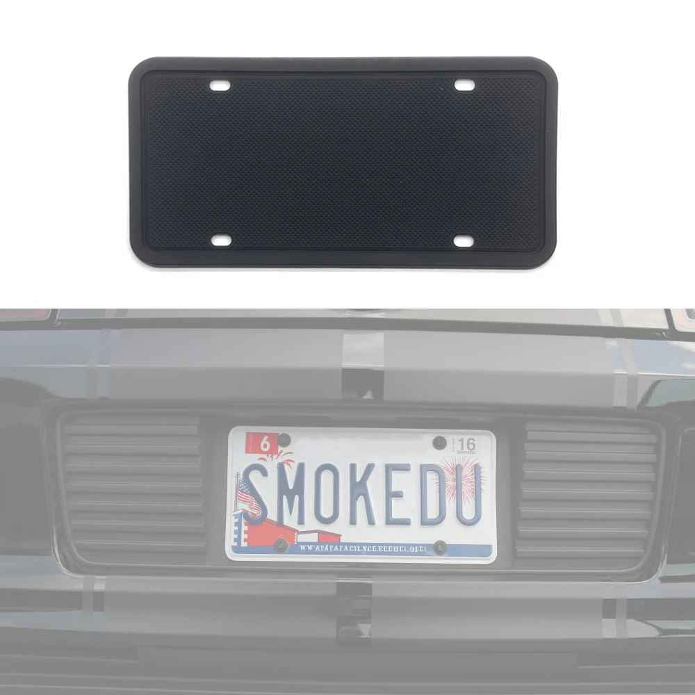 

Front Rear License Plate Silicon Protection Pad For US Canada North America Automobile Plate Frame Cover Exterior Accessories