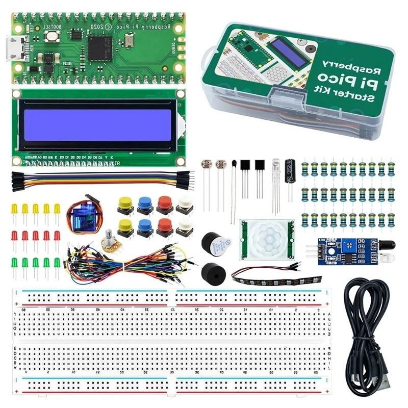 Kit de carte de développement T23C pour Raspberry Pi Pico RP2040 avec écran LCD1602 pour la programmation Micropython
