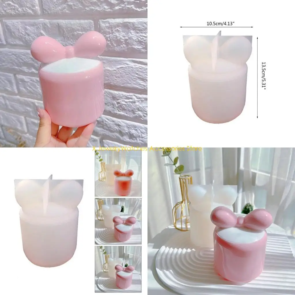 

31KD коробка для хранения безделушек, силиконовая форма, круглый контейнер, форма для литья смолы, эпоксидная смола