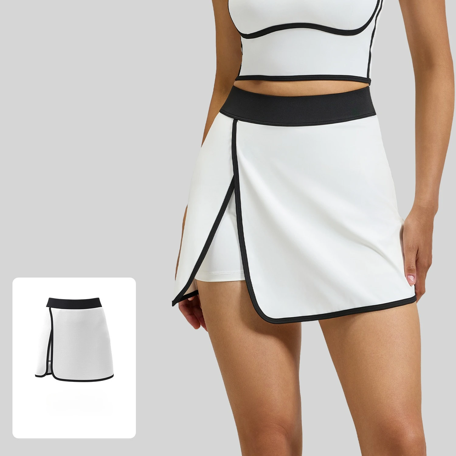 تنورة التنس النسائية اليوغا التنانير مع جيب وهمية قطعتين اللياقة البدنية الرياضة تنورة رياضة التنانير مع السراويل جولف Skorts تشغيل التنانير