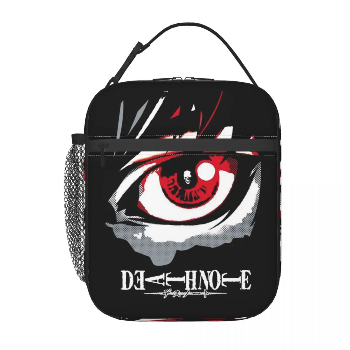 

Custom Deathes Anime Note Insulated Lunch Bag for Outdoor Picnic Food Leakproof Thermal Cooler Bento Box Women Men