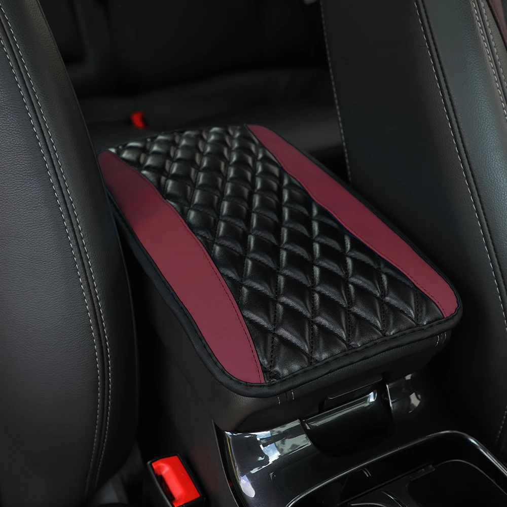 1 artificial sheepskin embroidered waterproof anti-fouling car armrest cushion central control cushion automotive supplies image 6