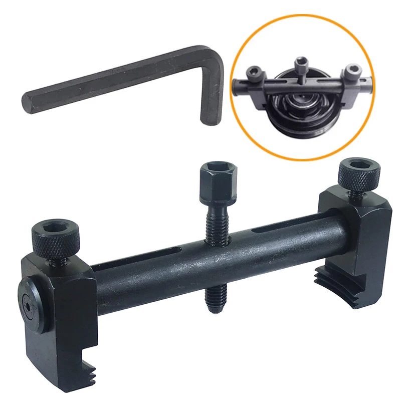Universal Puller For Ribbed Drive Pulley Crankshaft Remover Kit with Hex Allen Key Car Repair Tool A/C Unit Water Pumps