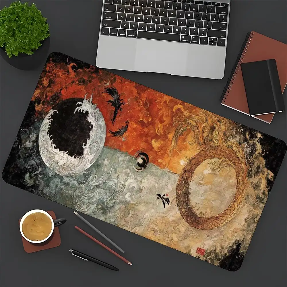 

Large Mouse Pad, Office Pad, Rubber Anti-Slip Retro Style Mouse Pad Desk Pad, Pc Accessories ，Desk Accessories.1 Mouse Pad 1