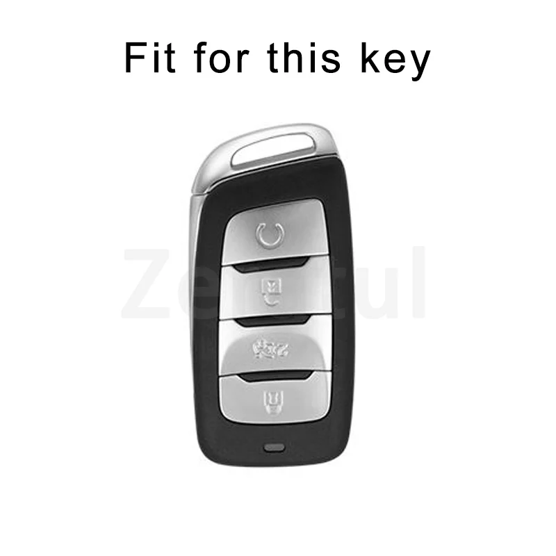 TPU Leather Car Key Cover Case Shell Holder Key Bag Fob Protector for Changan CS35 Plus CS75 PLUS CS85 COUPE CS95 Accessories