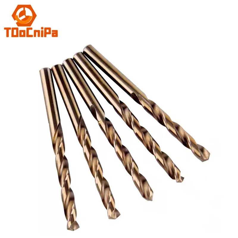 Stainless Steel Twist Drill Φ10.6-Φ12.9 With Cobalt Drill Bit M35 Fully Ground High Speed Steel Straight Shank Drill Bit