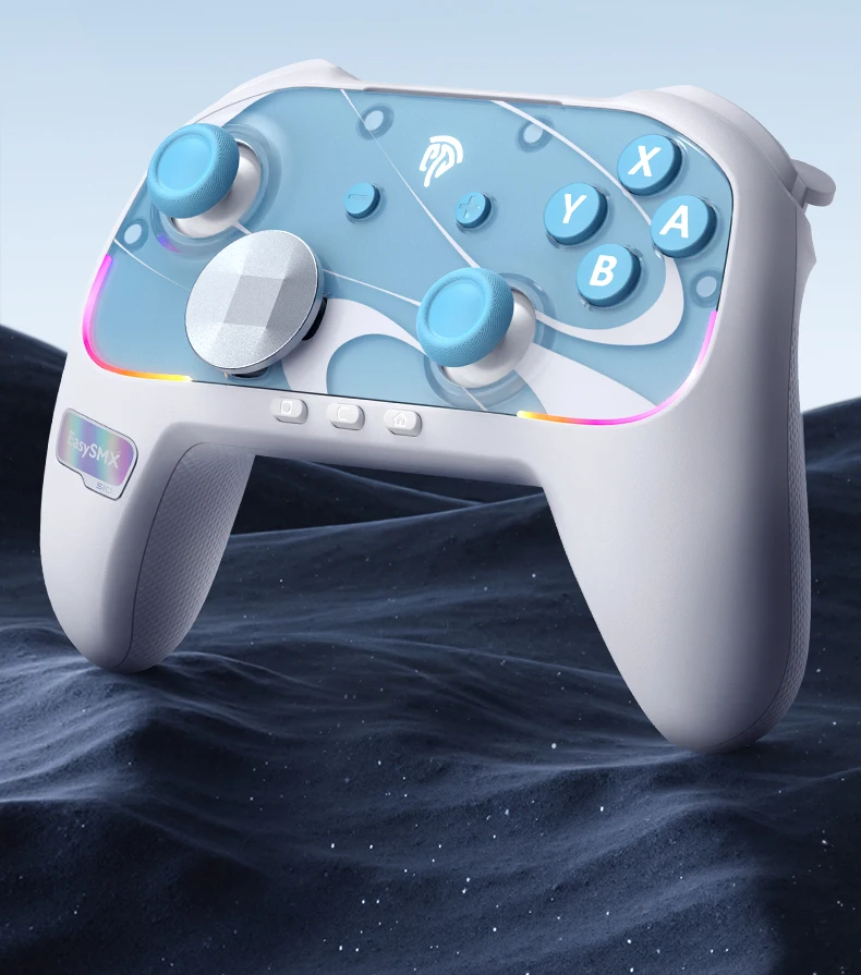 EasySMX S10 TMR Joystick RGB Controller Wireless Gamepad  Compatible with Switch 1/2/PC/Phone/TV/Steam, Wake Up, For Pokemon