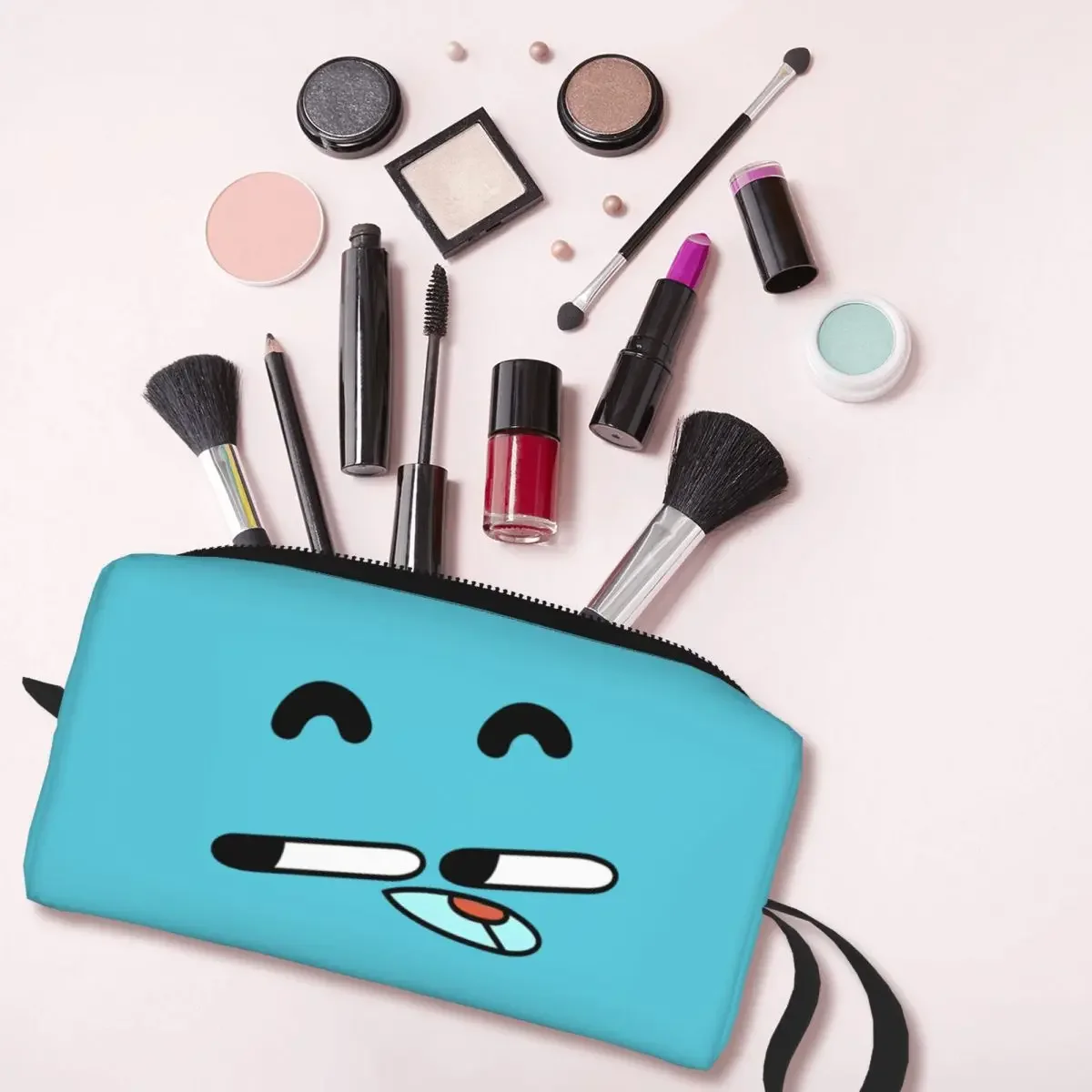 Gumballs Gum Ball Watterson Amazing Cartoon Cosmetic Bag Women Makeup Bags Travel Zipper Toiletry Bag Organizer Pouch