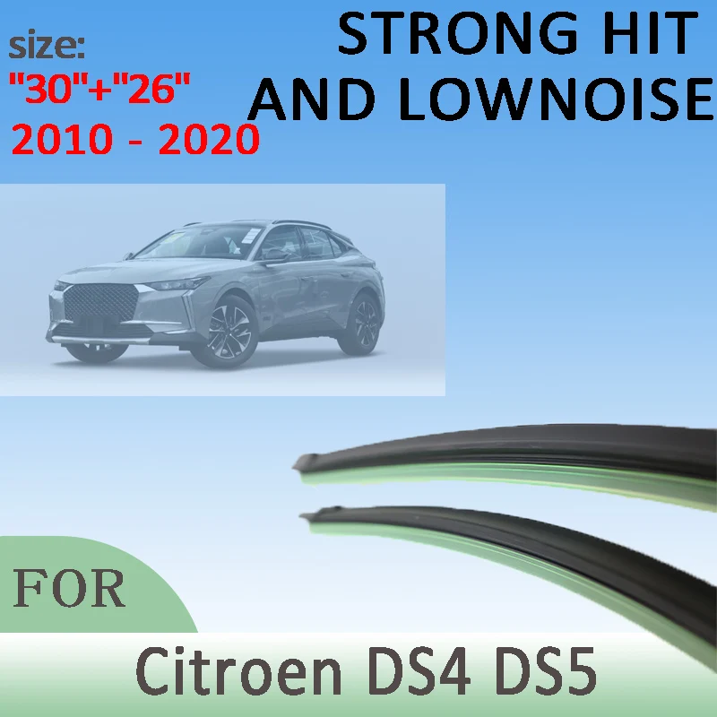 

Wiper Front Windscreen Wiper Blades For Citroen DS4 DS5 2010 - 2020 2011 2012 Windshield Windscreen Window 30"26" Accessories