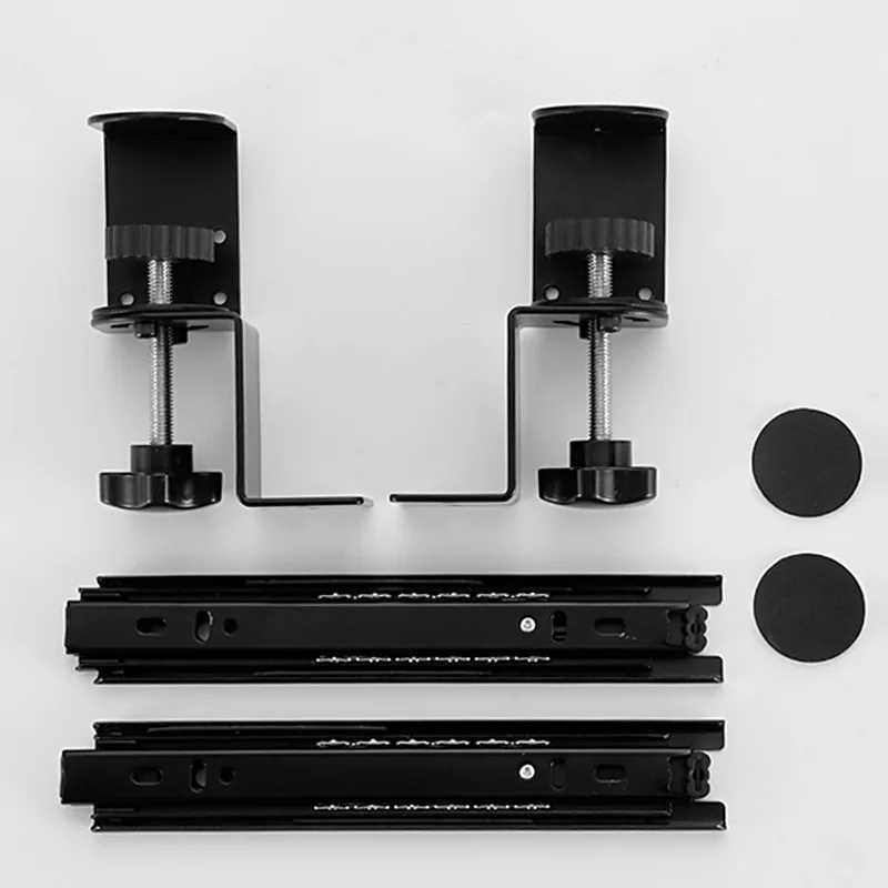 다기능 데스크탑 키보드 스탠드, 회전 가능 확장형 키보드 브래킷, 수납 랙 액세서리