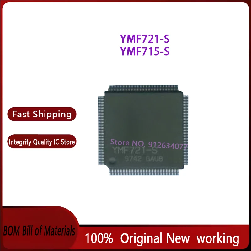 1pcs/lot YMF721-S YMF721 YMF715-S YMF715 QFP100 100% Brand New Original