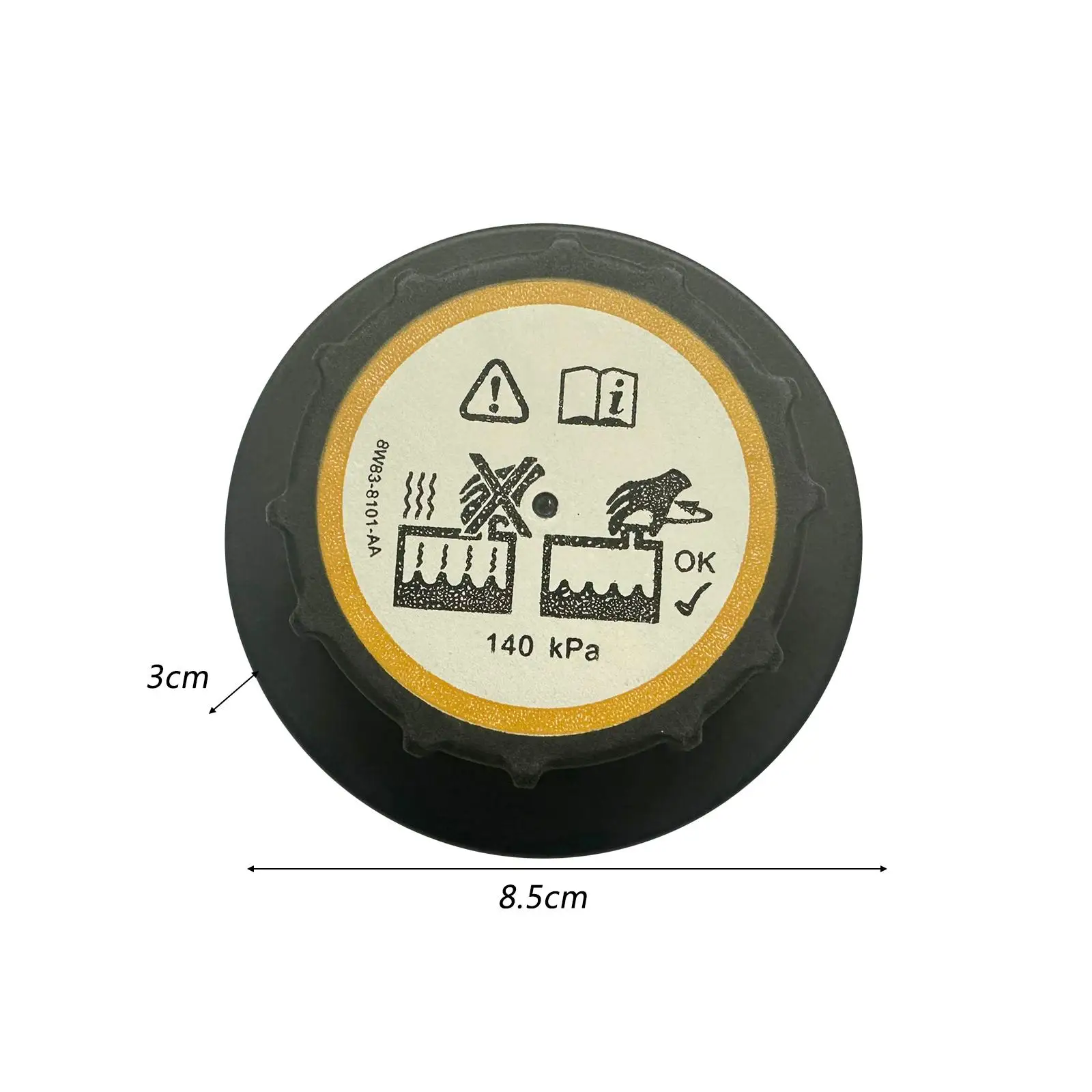Radiator Cover Spare Part Cooling Liquid Tank Cap Plastic Replacement for Auto Repair Reserve Tank