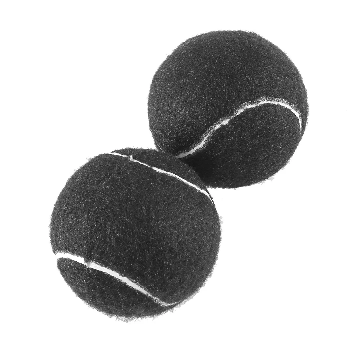 2 PCS Precut Walker Tennis Ball for Furniture Legs and Floor Protection, Heavy Duty Long Lasting Felt Pad Covering,Black