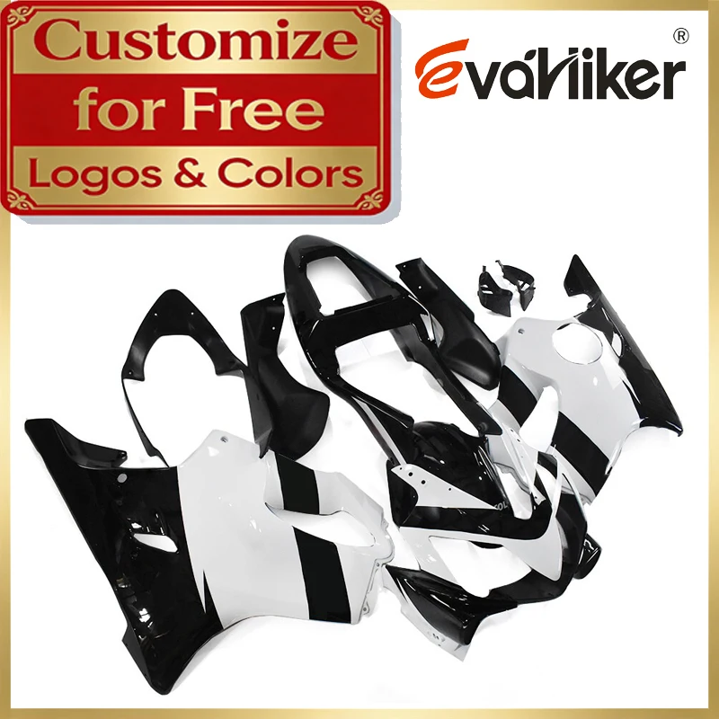 

Motorcycle Full Fairing Kit For Honda CBR600 F4i 2001 2002 2003 White Black Custom Painted ABS Plastic Injection Molding