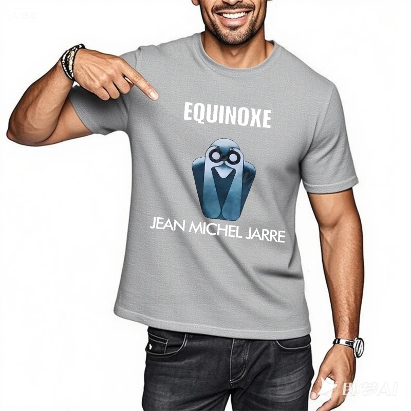 الصيف أعلى سريعة الجافة المتضخم التي شيرت الاعتدال جان ميشيل جاري الجرافيك تي شيرت تقليدي الكلاسيكية ارتداء اليومي طاقم الرقبة تي شيرت #2