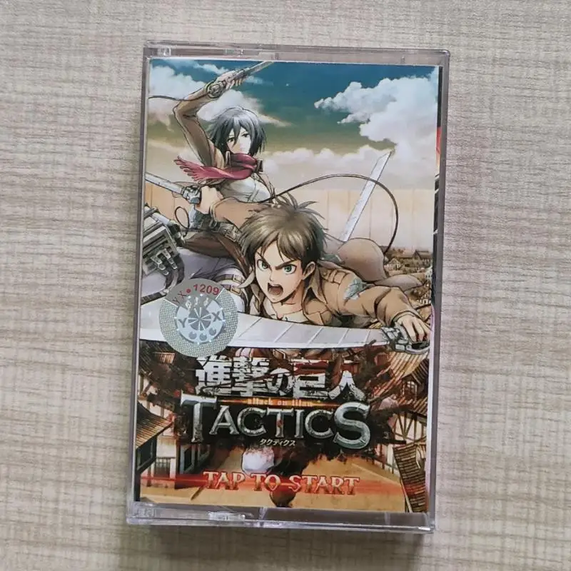 Anime Attack on Titan Music Tape Levi Ackerman Scout Regiment Eren Jaeger cassette Cosplay Soundtracks Box Walkman Tape Gifts