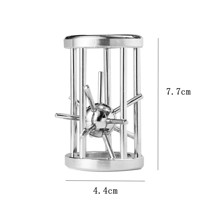 Alloy Sting in a Cage (Silver)3D Metal Adult Intelligence Solving Toys Labyrinth Unlocking Toys Puzzle Stress Relieving Toys