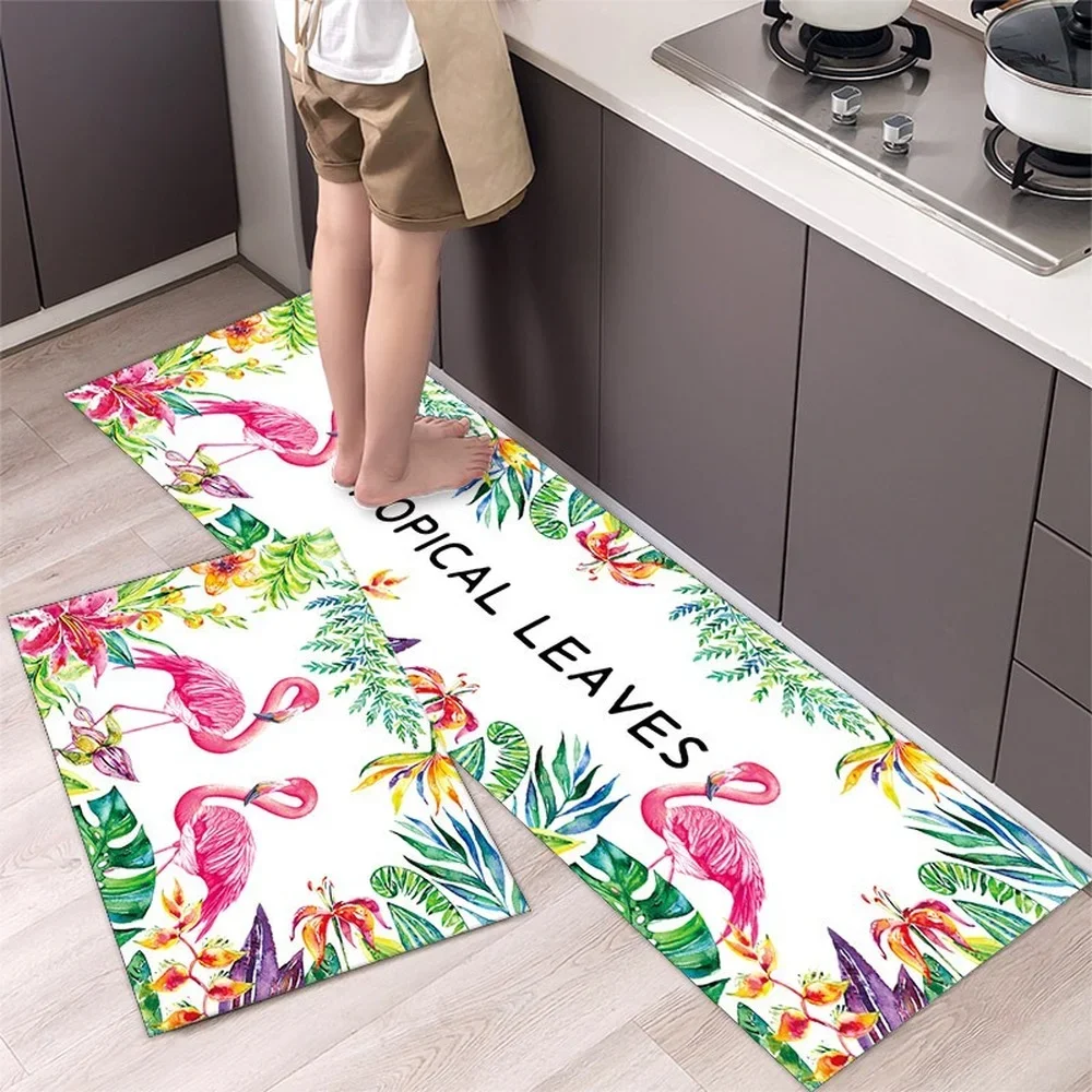 Modern Cabinet Oilproof Kitchen Mat Home Refrigerator Floormat Bathroom Doormat Bathe Bathtub Anti-Slip Rugs Carpet Living Room