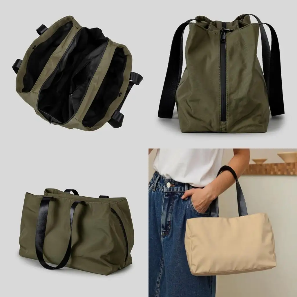 

D46D Practical Nylon Travel Shoulder Bag Underarm Handbag With Ample Storage Space Designed For Busy Moms And Professionals