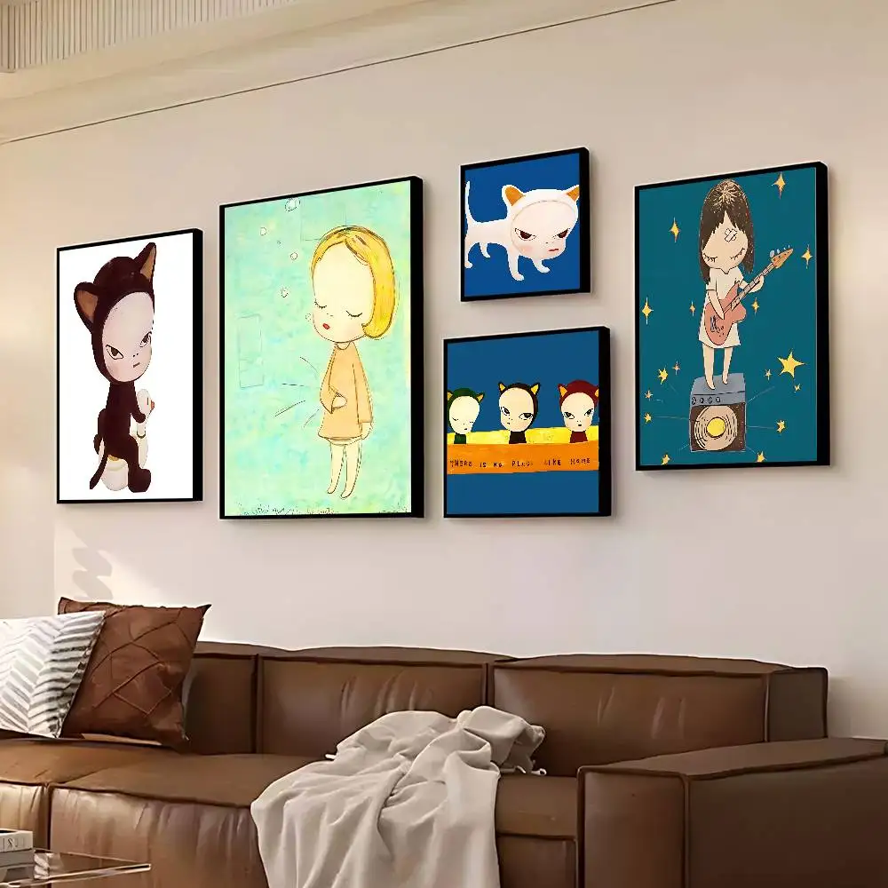 Y-Yoshitomo N-Nara Poster Malerei Wand Kunst Bild Leinwand Drucke Home Dekoration Poster Für Wohnzimmer Kein Rahmen