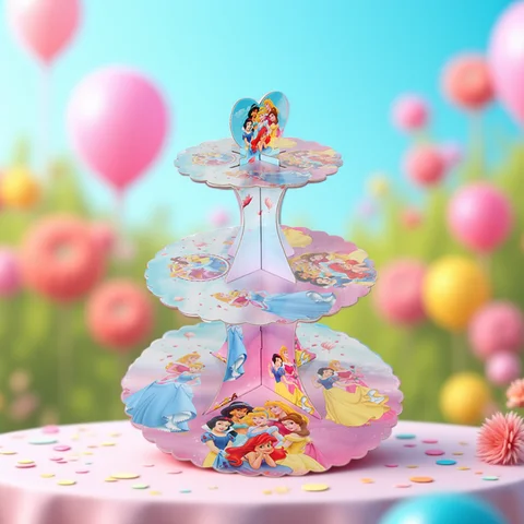 Disney Princess Tablecloth Decorations Snow White Cinderella Party Supplies Girls Princess Table Cover Tableware Set Baby Shower