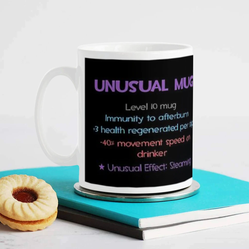 Unusual Effect Steaming Unusual Hat Purple Text Ceramics Coffee Mug Cute Gamer Birthday Gift Back To School Mug