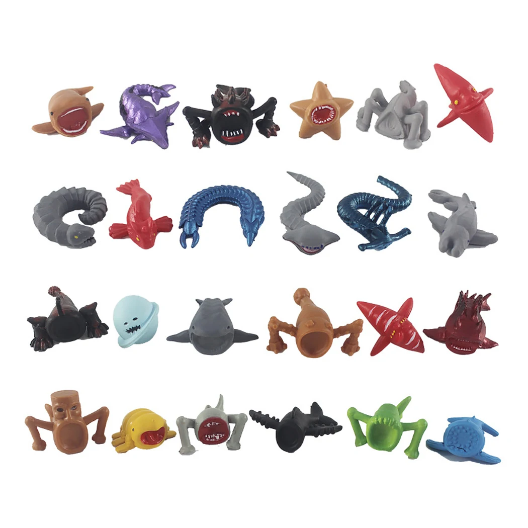 =24pcs/set Deep Sea Monster Action Figures Animal Model 2027**