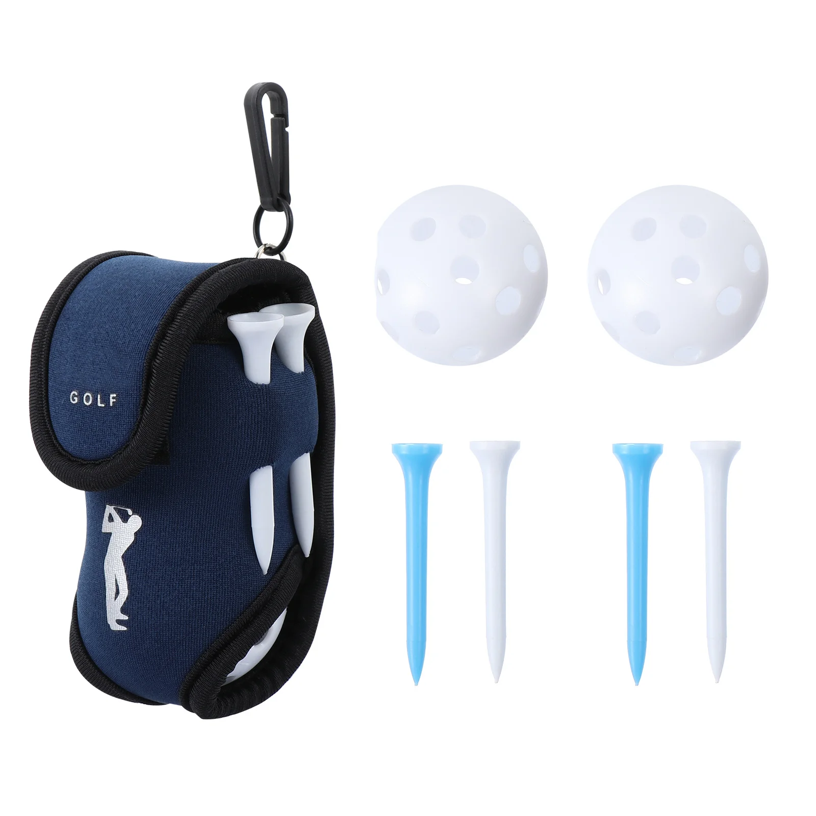 Ball Bag 2 Balls 4 Tees Portable Sports Tool Outdoor Mini Pouch Golf Training Storage Ball Bag Sports Tool
