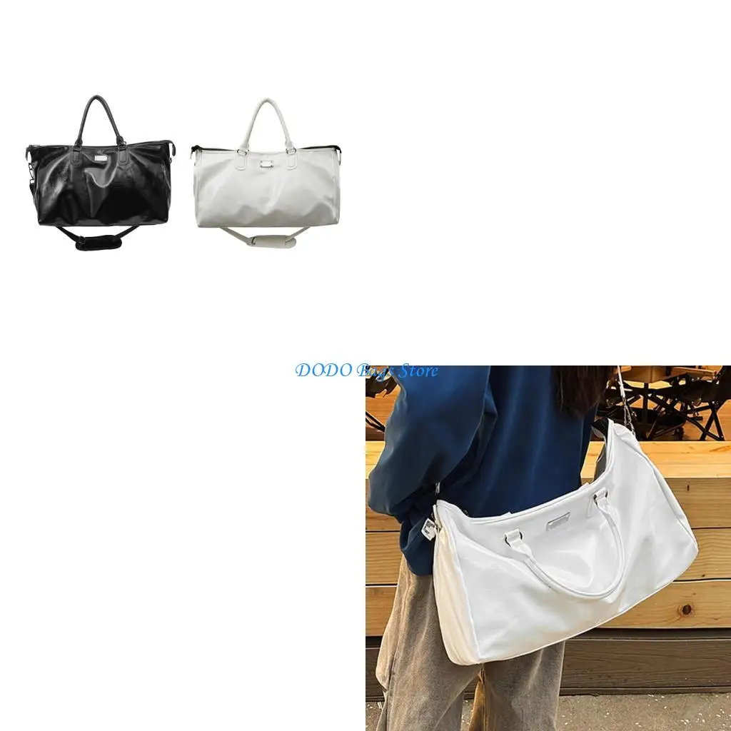 

Practical PU Construction Oversized Handheld Travel Bags Capacity Shoulder Bag For Frequent Commuters