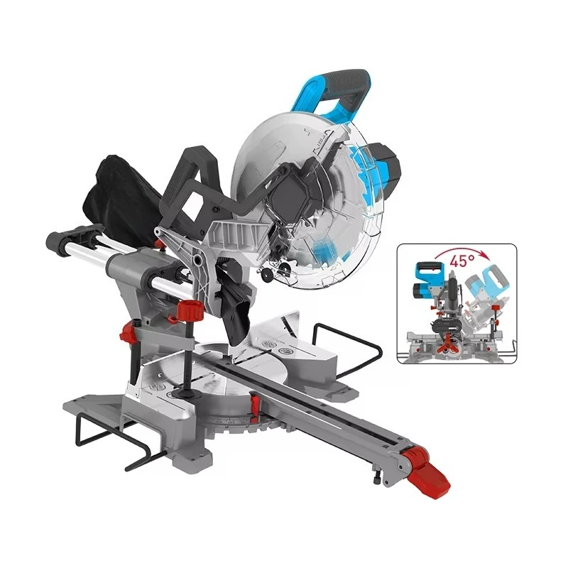 255Mm power-off miter saw aluminum wood cutter 2000 watts electric compound sliding miter