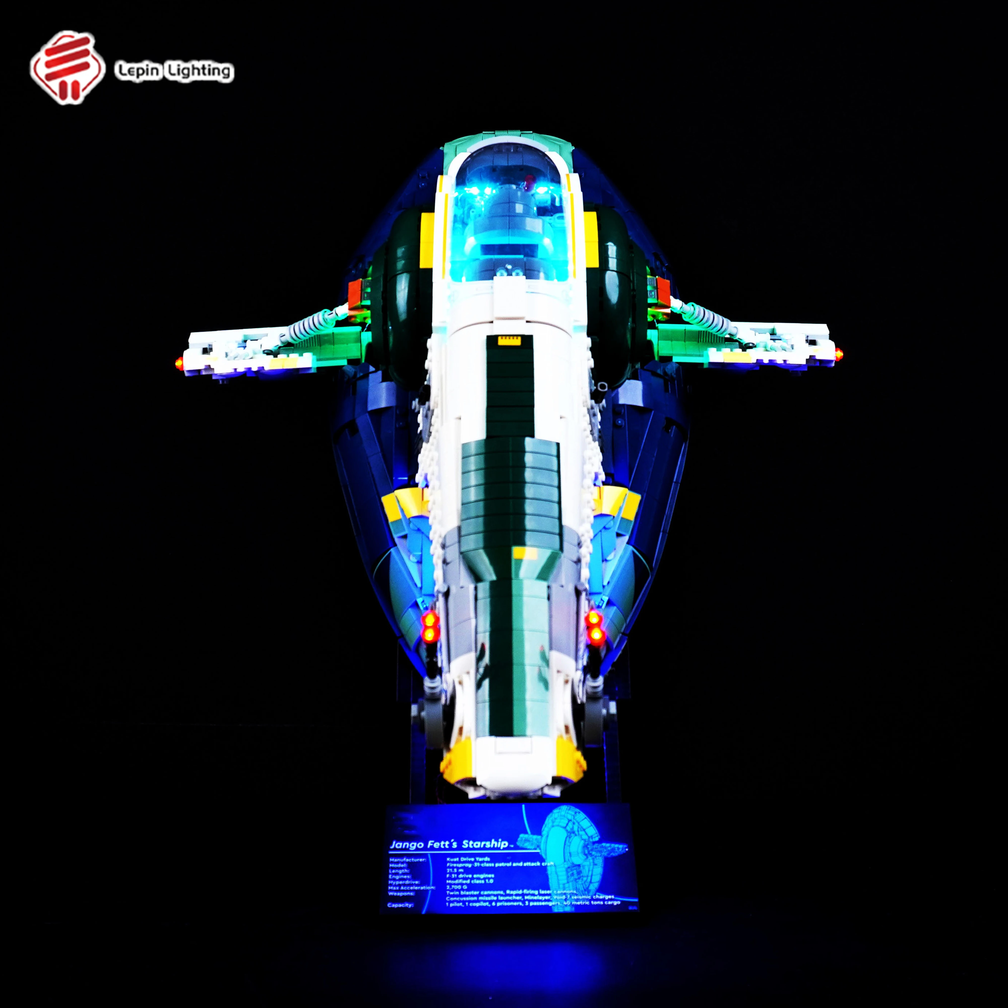 

LED Lighting Kit Compatible with 75409 Bounty Hunter Spacecraft Building Blocks Model Decorative Light (Lights Only)