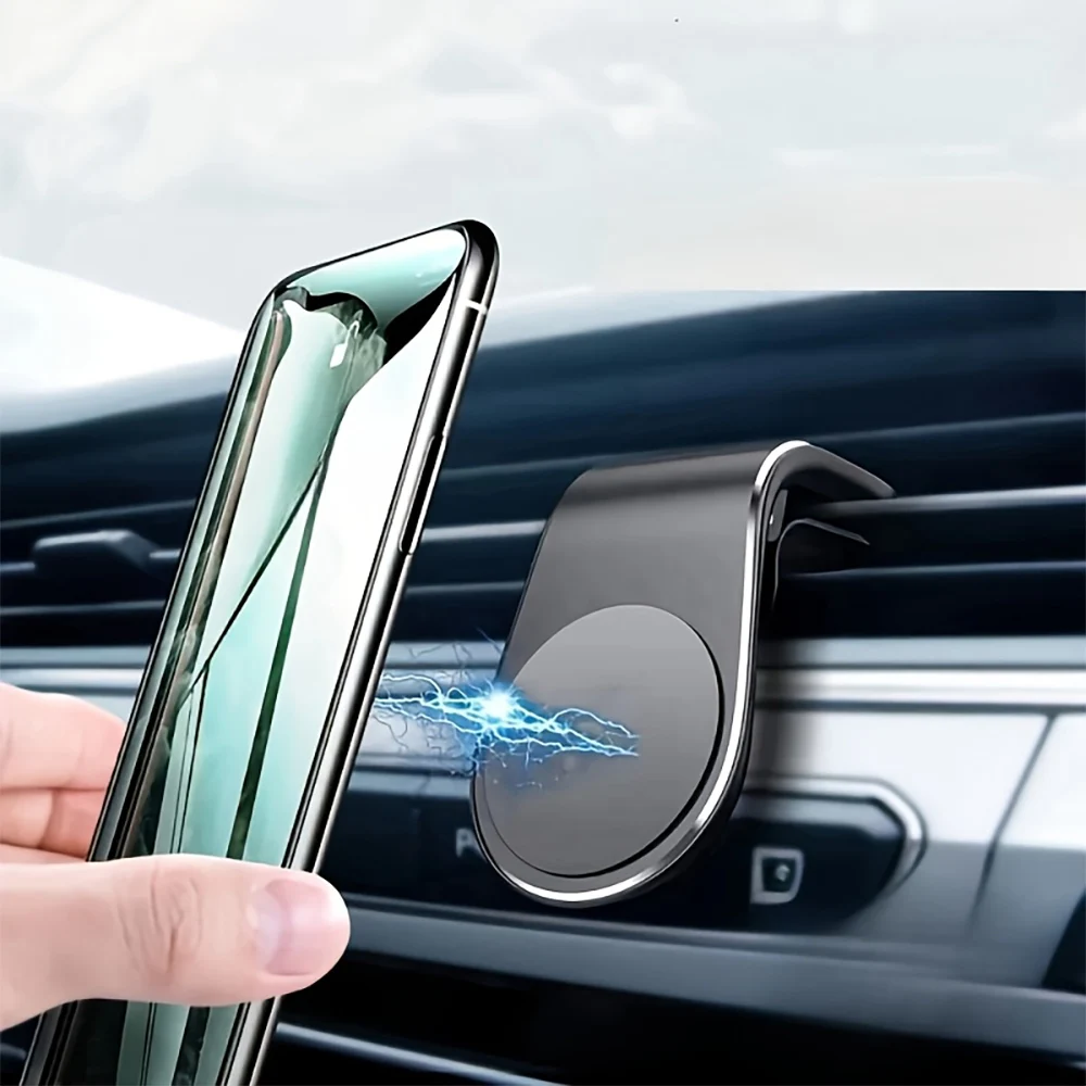 Magnetic Car Phone Holder Air Vent Clip Mount Rotation Stand Smartphone Mobile GPS Support For iPhone 17 18 Pro Samsung Xiaomi
