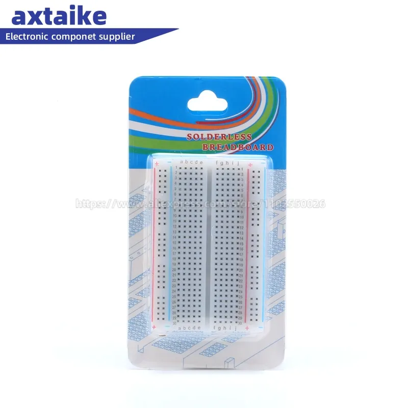 5PCS 400 Tie Points Solderless PCB Breadboard Mini Universal Test Protoboard DIY Bread Board Bus Test Circuit Board 8.5*5.5CM