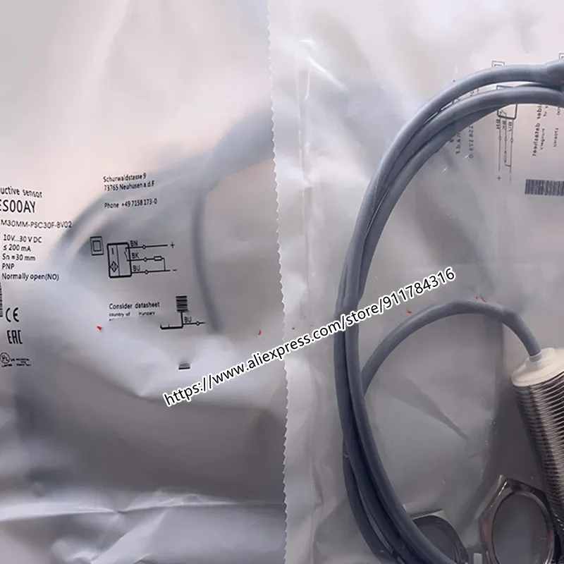 2Pcs New High Quality Balluff Proximity Switch BES00AN BES M30MM-NSC30F-BV02