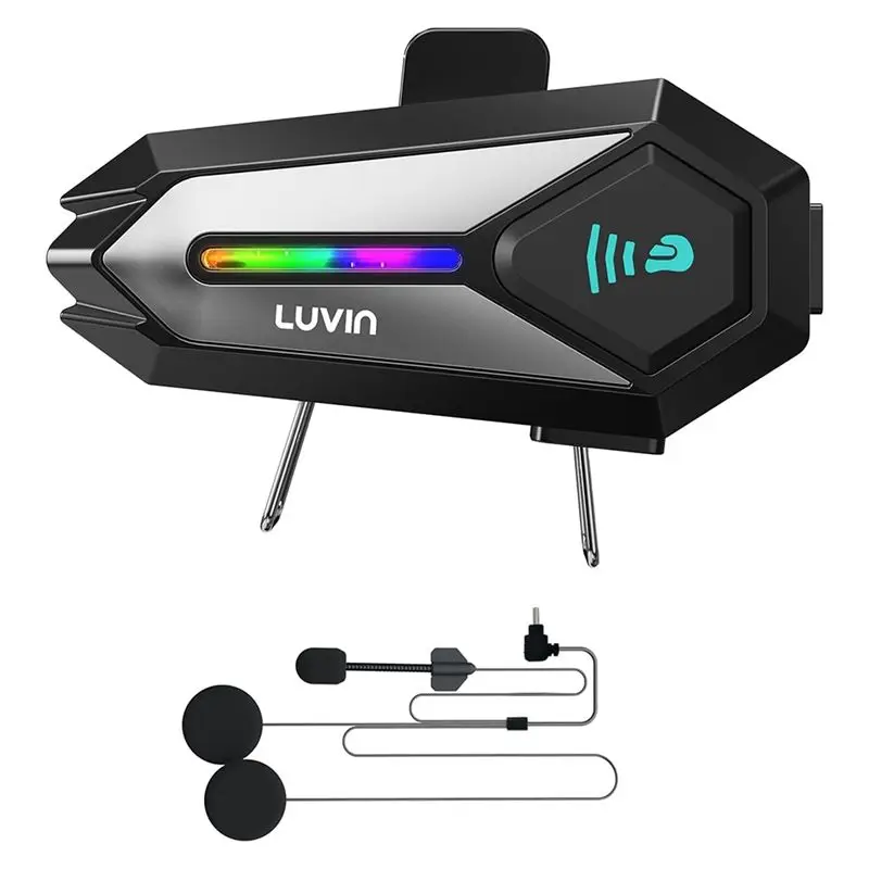 DT42-LUVIN Helmet Bluetooth Headset Motorcycle Intercom System Motorbike Helmets Active Noise Cancellation Communication
