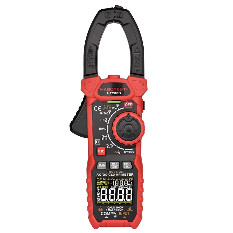 

Мультиметр-зажим HABOTEST HT208D, 1000 в