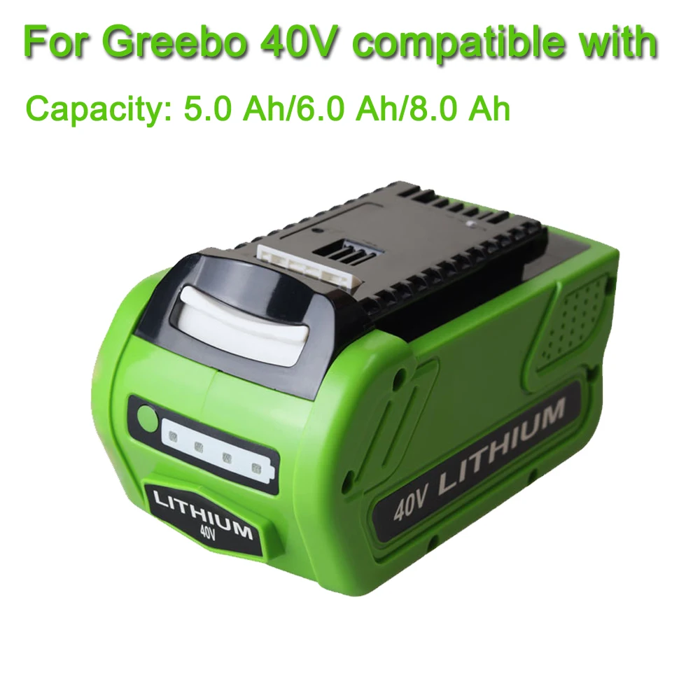 

40V 6.0/8.0/10.0 Ah lithium-ion battery suitable for Greebo G-Max