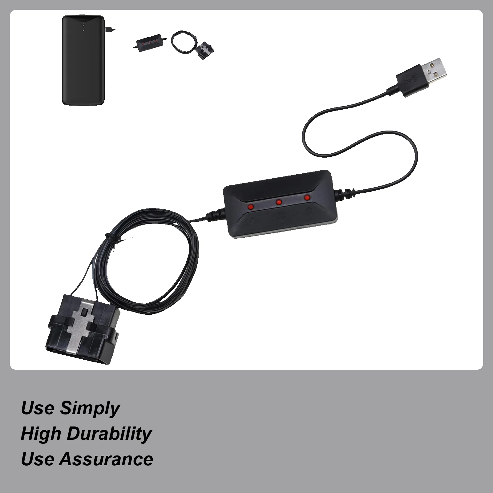 

For Most Fit OBD2 Settings Preserver Memory Keeper With Reverse Protection USB Power Bank Adapter Cable Protector For Commuters